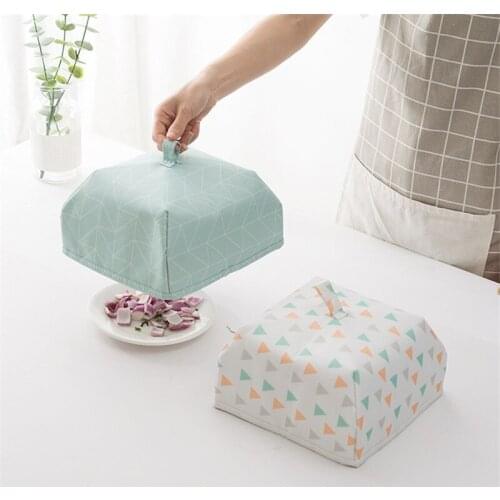 Food Cover Insulation Keep Warm Vegetable Dustproof Cover Foldable Aluminum Foil Cover Dishes Insulation Kitchen Food Cover Nets