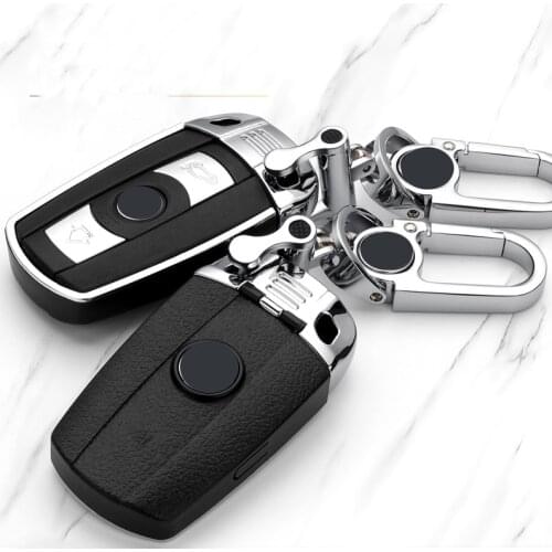 Car Plug-in Key Cover for BMW Old 3 Series 5 Series X1 320i X5 Z4 X6 Zinc Alloy Key Protection Accessories Key Chains