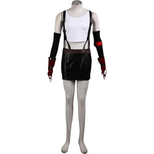 Hot Final Fantasy VII Tifa Cosplay Costume Adult Women Tifa Costume Full Sets Halloween Carnival Costume