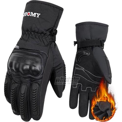 Men Motorcycle Gloves Winter Blue Fleece Keep Warm Military Outerwear Full Finger Tactical Gloves Hiking Gloves Hunting Guantes