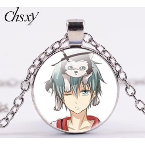 CHSXY Japan Anime Kuroko no Basket Pendant Necklace Art Photo Glass Dome Choker Men Women Jewelry Gift For fans Kids Accessories