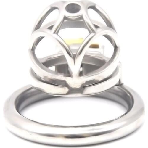 Hollow Design Stainless Steel Male Chastity Cage Penis Sleeve Device 40/45/50mm to Choose Cock Cage Sex Toys for Men G7-244D