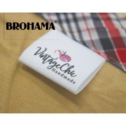 Custom folding labels / custom brand labels, clothing labels, Handmade yarn ball (MD0500)