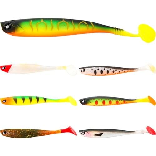 1pcs 3D SOFT SWIN Fishing Lure 4.5g/9.5cm Soft Bait Shad Worms Bass Pike Minnow Silicon rubber Fishing Tackle