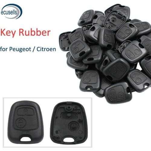Replacement Key Rubber for-Peugeot 206/307/207 for-Citroen C2 Half Remote Key Case Shell Smart Key Housing Cover No Blade