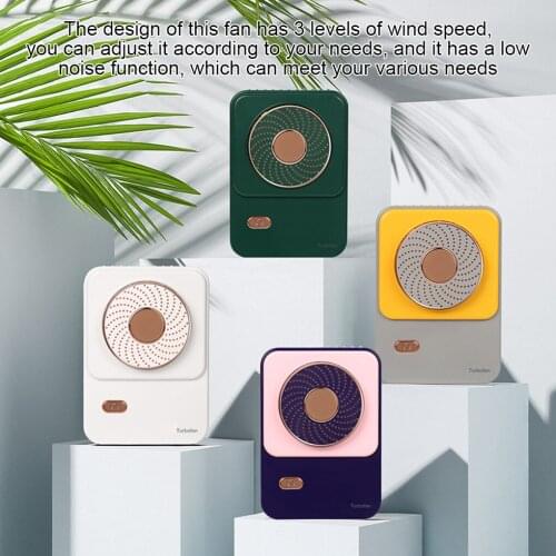 Neck fan portable mini usb fans 5V air cooler rechargeable ventilador small Travel handheld Electric fan silent cooling for home