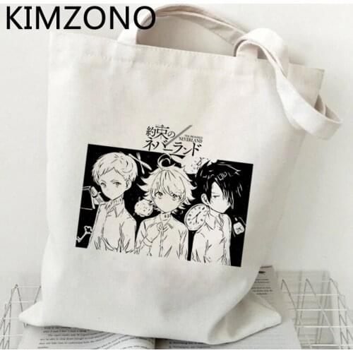 The Promised Neverland shopping bag recycle bag bolsa shopper jute bag bag bolsas ecologicas reciclaje string fabric cabas