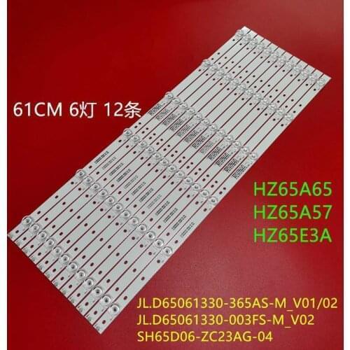 611mm LED Backlight strip 6 lamp For Hisense 65'' TV 65H6E 65H6D JL.D65061330-003FS-M_V02 003ES 365AS H65A6100 HSSO-656100795EU