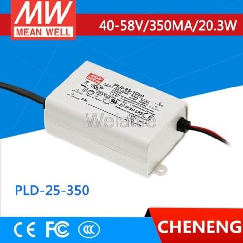 MEAN WELL original PLD-25-350 58V 350mA meanwell PLD-25 58V 20.3W Single Output LED Switching Power Supply