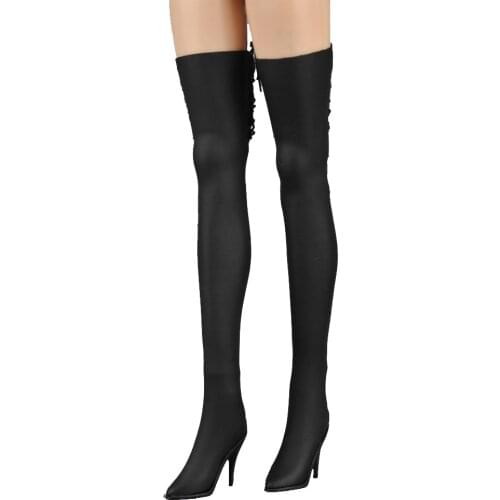 1/6 Female HIgh Heel Long Boots Model with feet inside Accessories Toy Six Colors Womens high boots for 12 inch action figure