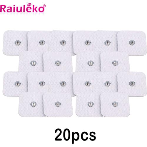 10/20PCS White Electrode Pads Digital for Tens Acupuncture Frequency Digital Therapy Machine Massager Slimming Massager Patch