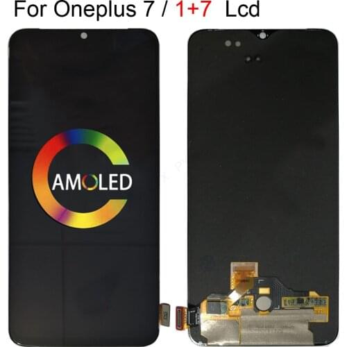 100% Test lcd For OnePlus 7 LCD Touch Screen Digitizer Assembly For Oneplus 7 Display with Frame Replacement 1+7 GM1900 GM1901