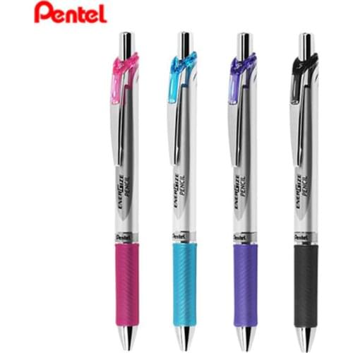 3Pcs Pentel PL75 Mechanical Pencil 0.5mm Metal Body Top Eraser Press Type Lead Pencils For School Supplies