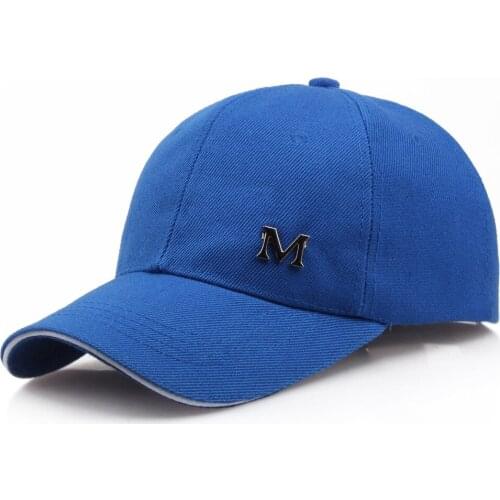 New M Letter Dad Hat for Men Women Solid Black Baseball Cap Cotton Fashion Unisex Snapback Hats Adjustable Bone Cap