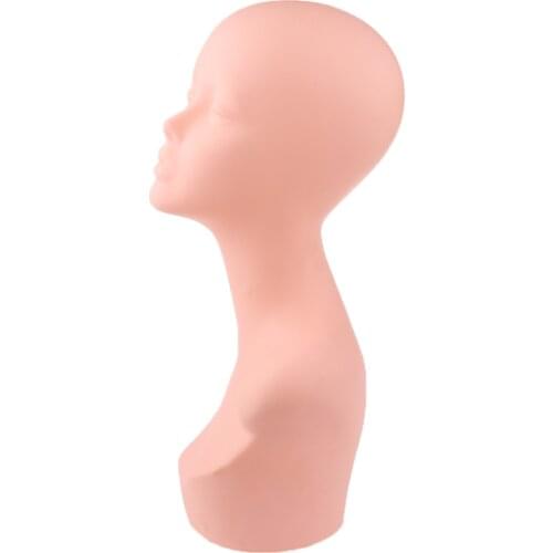 Head Model Wig Hair Glasses Hat Headset Display PVC Mannequin Manikin