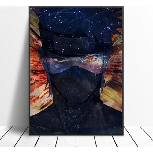 Cosmic copy ninja Kakashi Canvas Print Wall Art Poster Picture Modern Bedroom Living Room Decoration No Frame