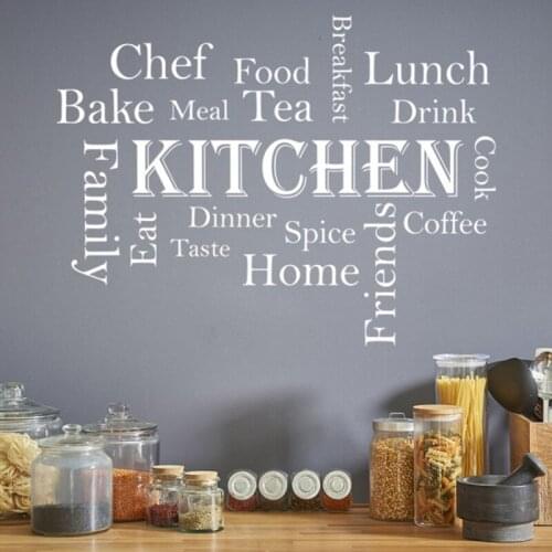 Kitchen Quote Wall Sticker Home Decoration Self-Adhesive Decor Wallpaper Murals CK23