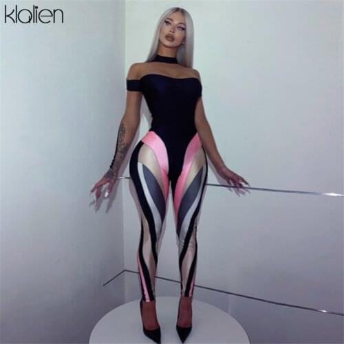 KLALIEN Women Summer High Street Casual Patchwork Slim Elastic High Trousers Y2K Fashion High Waist Skinny Leggings 2021 New