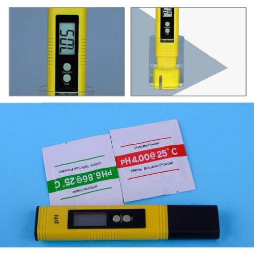 LETAOSK High Accuracy Portable LCD Monitor PH Meter Pen Digital Tester Without Batteries for Aquarium Hydroponic Wine