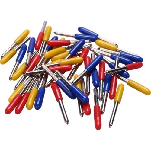 45Pcs 30 45 60 Degree Roland Cutting Plotter Cutter Knife Blades Offset Refine Rabbit Redsail Cutter Plotter Cutting Blades