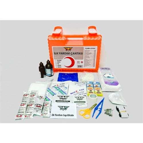 Wall Mountable Ultra Plastic Workplace First Aid Kit for workplace office school vehicle