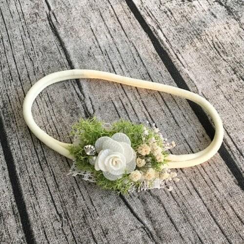 Ivory Flower Skinny Headband