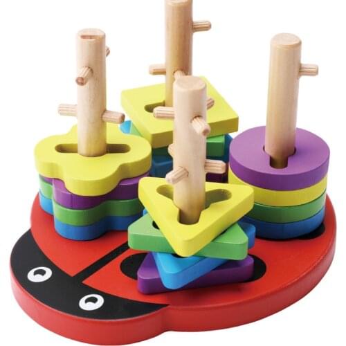 Geometric Classification Board Montessori Educational Wooden Baby Toys Children Child Puzzle Construction Toys Best Gifts M29