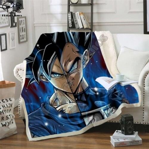 Anime 3D Printed Sherpa Blanket Couch Quilt Cover Travel Bedding Outlet Velvet Plush Fleece Blanket Bedspread style12