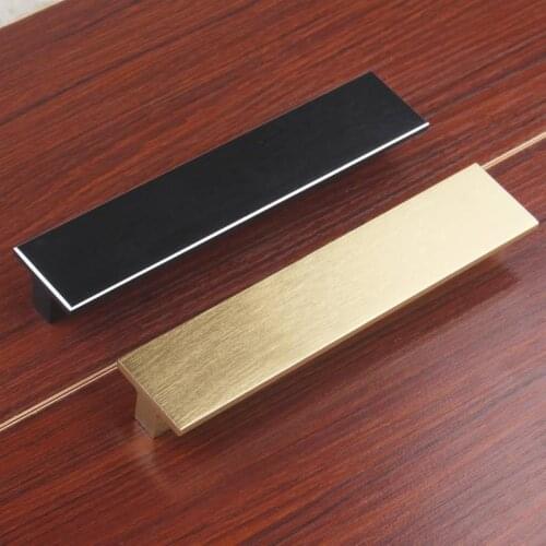 Solid Brass Cabinet Knobs Black Drawer Dresser Pulls Kitchen Cupboard Door Handles Gold Wardrobe Pull Handle Furniture Hardware