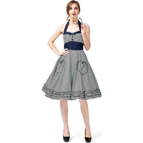 Oktoberfest Vintage Retro Swing Pinup Rockabilly Housewife Dress back cross strap