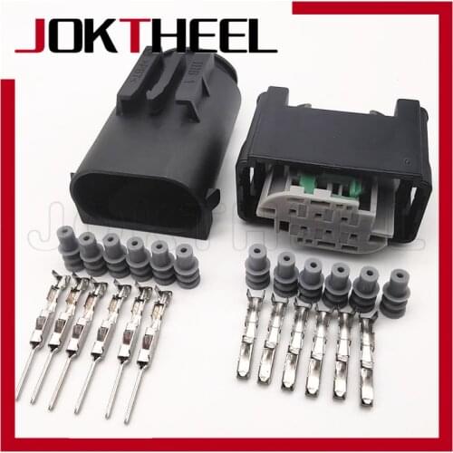 1/5/10/20set 6 Pin Male Female Accelerator Pedal Connector auto sensor Accelerator Pedal Plug for BENZ BMW 1-967587-3 1-967616-1