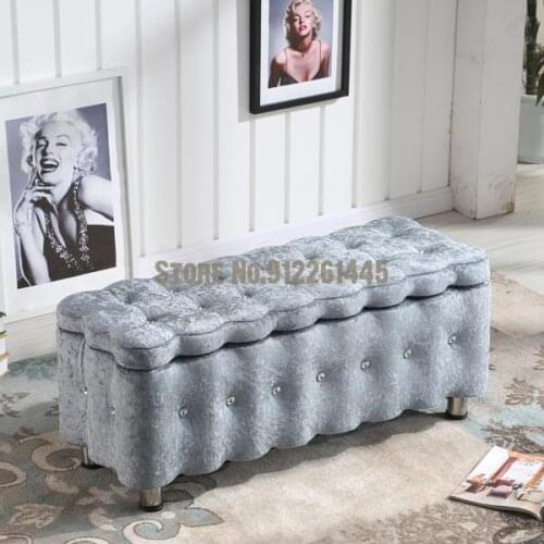 Clothing store sofa stool storage stool shoe store shoe change Stool Bench door shoe cabinet fitting room rectangular stool