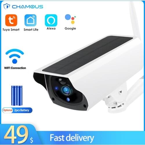 TUYA WIFI Camera Solar Home Security Camera Alexa Google Home Control Battery Solar Power CCTV Surveillance Camera Waterproof