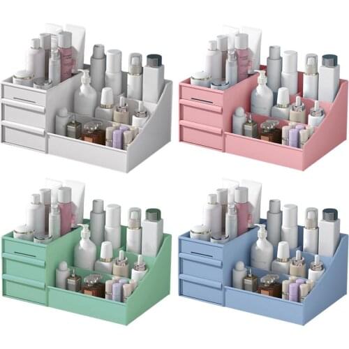 Large Capacity Makeup Storage Organizer Box Drawer Storage Case Cosmetic Display Nail Polish Desktop Sundries Storage Box