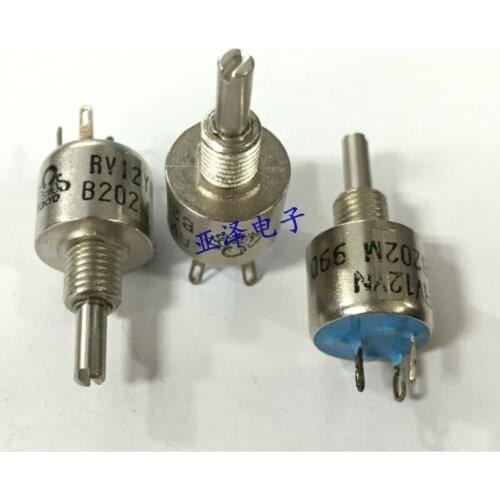 Japan TOCOS sealed precision potentiometer RV12YN15SB202 single turn resistance 2K axis length 15MM switch
