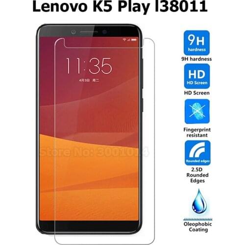 2.5D 9H Toughened Mobile Phone Front LCD Film For Lenovo K5 Play Screen Protector For Lenovo K5 Play l38011 Tempered Glass Cover