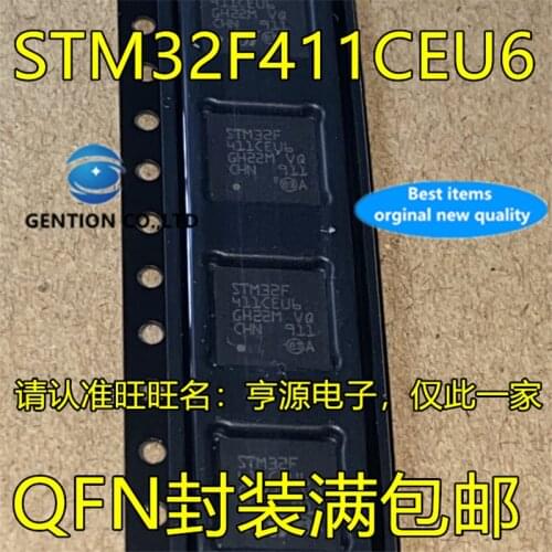 2Pcs STM32F411 STM32F411CEU6 QFN48 Embedded microcontroller chip in stock 100% new and original