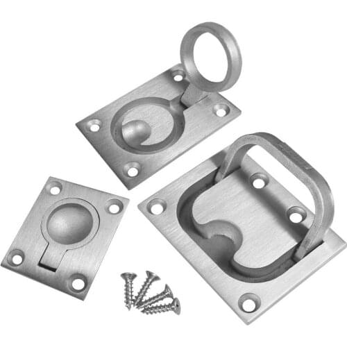 3 Available Sizes Marine Pull Ring Hatch Stainless Steel Large Pull Ring Concealed Handle Modern Minimalist Folding Handle 1pcs