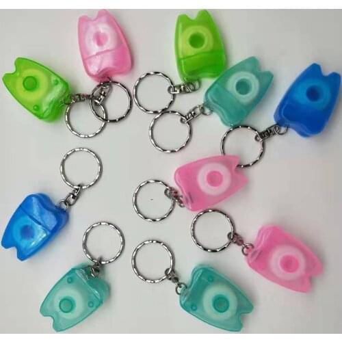 3Pcs/lots 15m Nylon Dental Floss With Storage Box, Portable Mini Keychain Dental Floss Oral Cleaning Teeth Floss Teeth Care Tool