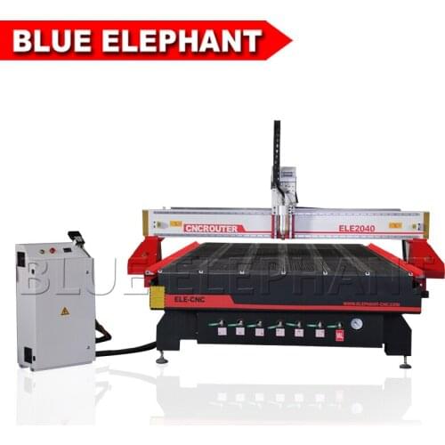 Jinan cnc router 2040 woodworking 3d wood cnc router with vacuum table and dust collection for sale