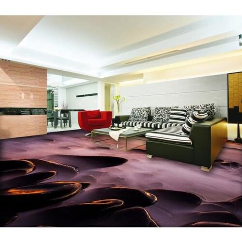 3d floor painting wallpaper Home Decoration Seaside sunset 3D flooring pvc self-adhesive wallpaper