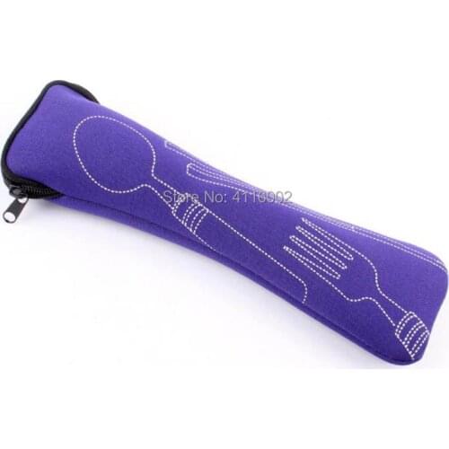 500pcs Portable Tableware Camping Bag Picnic Dinnerware Spoon Fork Chopsticks Kit Sets Packing Organizer Pouch