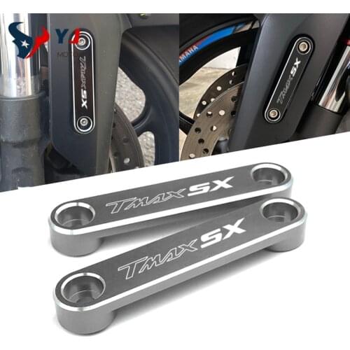 With LOGO TMAX SX Accessories For Yamaha TMAX530 2015-2016 TMAX 530 SX Motorcycle Front Axle Cover Frame Side Plate Decorative