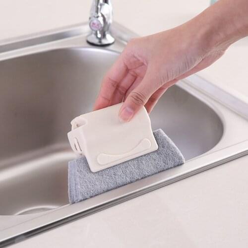 Household Snap-in Scouring Pad Door and Window Gap Groove Cleaning Brush Kitchen Sink Cleaning Tools Keyboard Dust Removal Brush