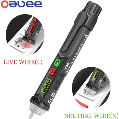Oauee AC1010 Intelligent Non-contact Pen Alarm AC voltage detector meter Tester Pen Sensor Tester Dropshipping