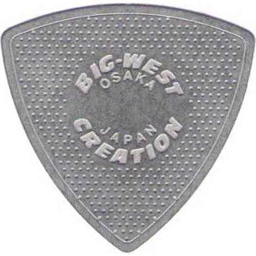 Big-West Creation BWC Guitar Pick TR-MESH (Triangle) Stainless Steel, Mesh-Style 0.2 mm, Made in Japan