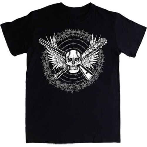 WALKING DEAD T-shirt Negan Baseball Bat Saviors Saviours Mens