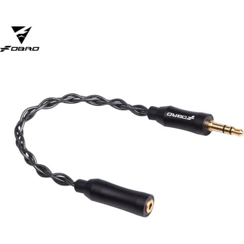 FDBRO Audio Cable 2.5 3.5 4.4mm Female to 2.5 3.5 4.4mm Jack Balanced Adapter Male Conversion Cable Earphone Balanced Stereo