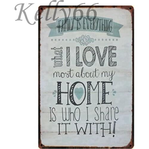 [ Kelly66 ] Home LOVE SHARE Tin Sign Family gift Painting 20*30 CM Size y-1125
