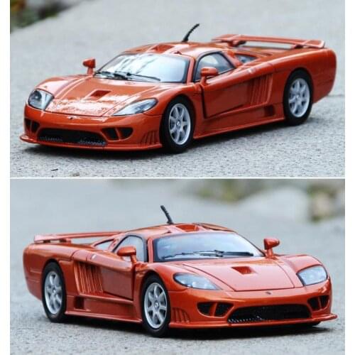 Die-cast Metal Car Models Vehicles Collectable 2004 Saleen s7 / Mclaren P1 Sports Racing Car Birthday Gift Desk Craft